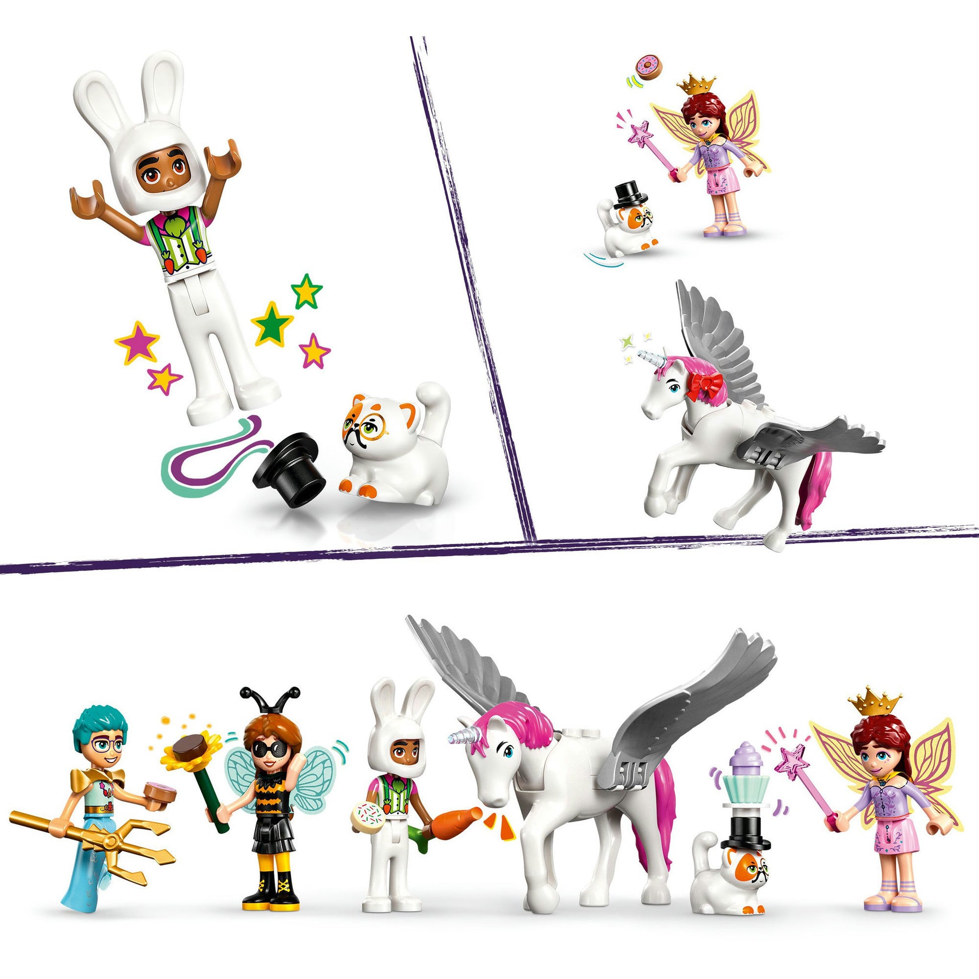 Lego Friends 42661 Vista de fiesta con unicornio y hadas