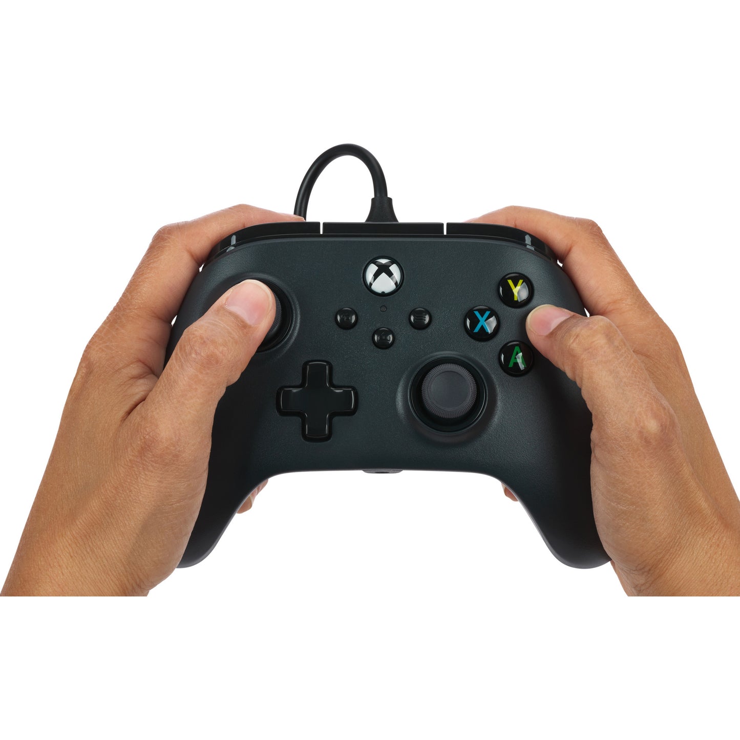 Controlador con cable powera para xbox series x|s (negro, xbox series x|s, xbox one, PC)