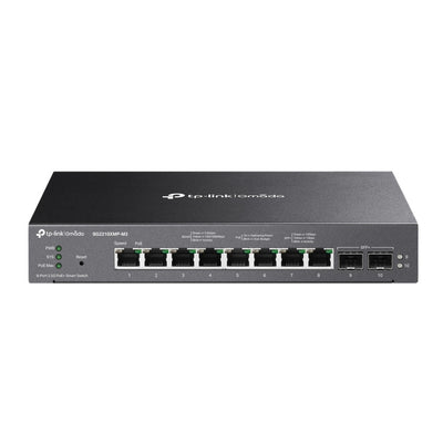 Tp-link omada sg2210xmp-m2 conmutador inteligente de 8 puertos 2.5gbase-t (negro, 8x poe+, 2x 10ge sfp+)