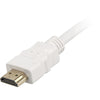 Sharkoon high speed hdmi kabel met ethernet (wit, 1 meter, 4k, verguld)