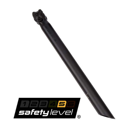 ERGOTEC SEAT POST VIPER 0 ° 27.2 x 400 Mat de negro