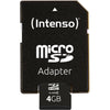Intenso microsdhc 4gb class 10 geheugenkaart (incl. sd adapter)