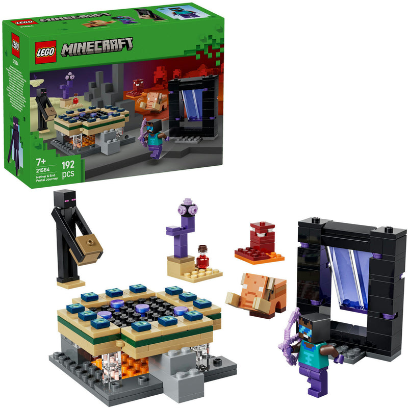 Lego 21584 Minecraft Viaggio nel Nether e nel Portale della Fine | 2 pezzi