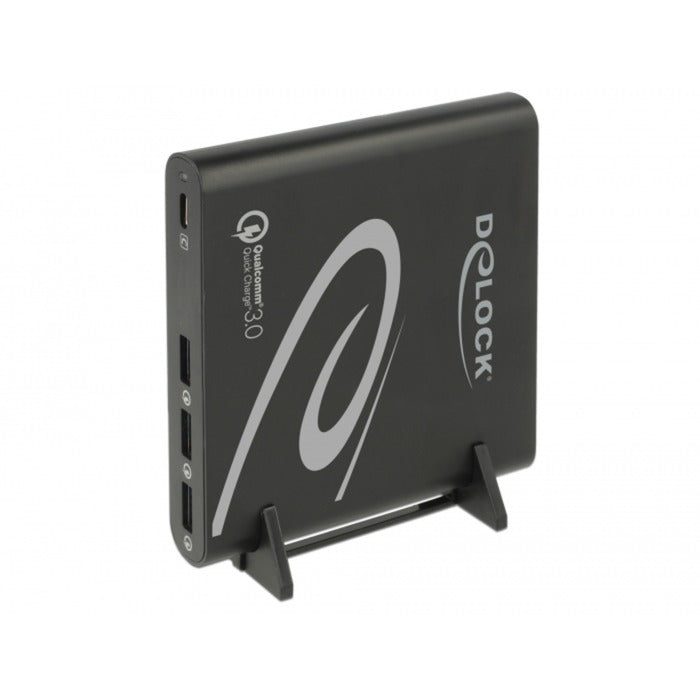 Caricatore USB DELOCK 1x USB Type-C + 3x USB Type-A