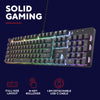 Trust GXT 871 Zora Tastiera da gioco meccanica, tastiera da gioco (nera, layout USA, rosso Huano)