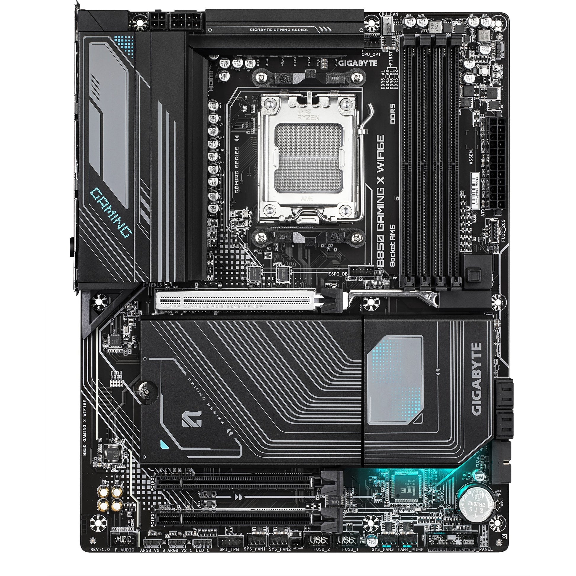Gigabyte B850 Gaming x Wifi6E, ATX, AMD AM5, B850, 4x DDR5 8200 O.C, 2,5GBE, Wi-Fi 6th, Bt 5.3, USB-C