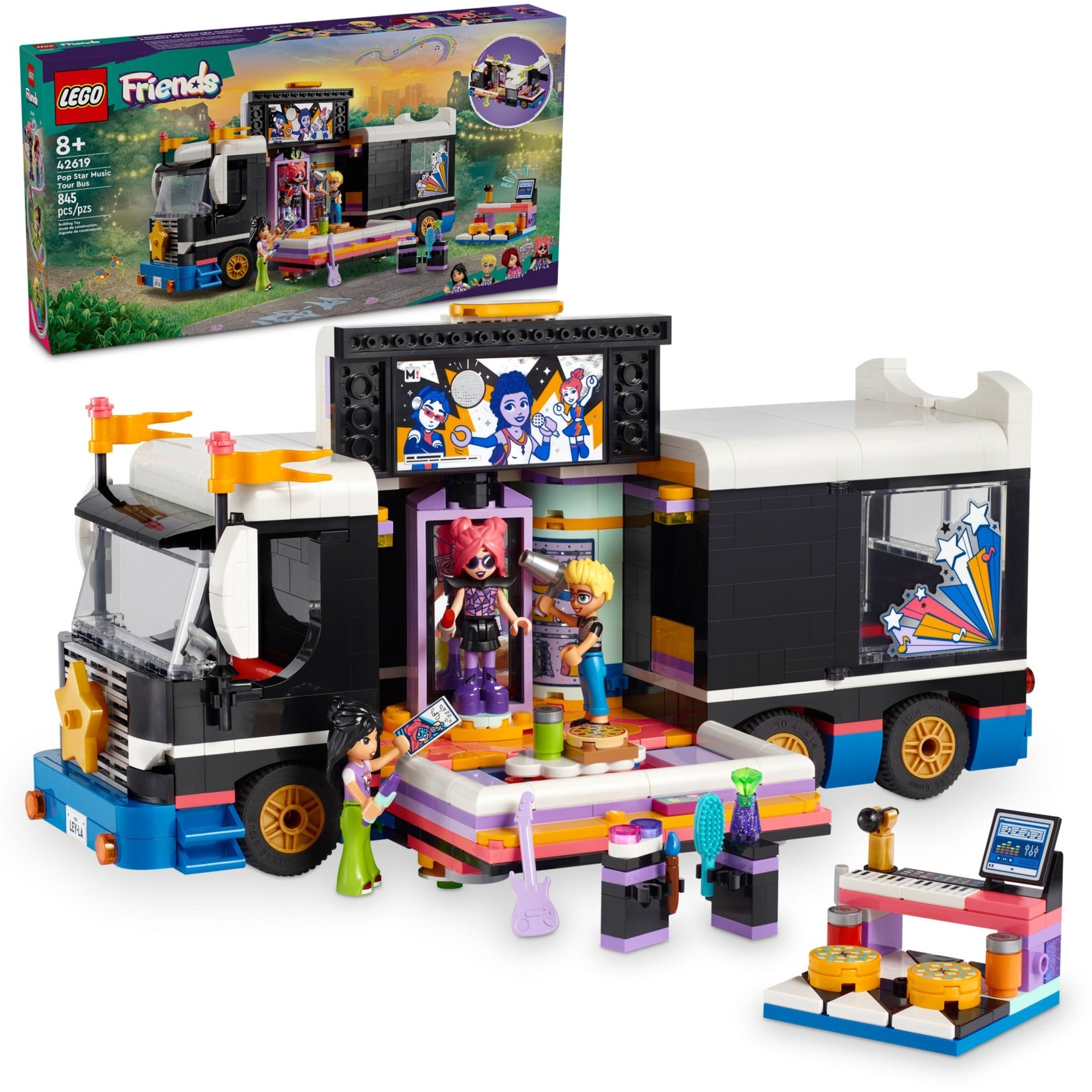 Lego LEGO Friends 42619 Autobús turístico de Popstar