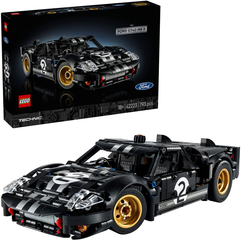 Lego 42223 technic 1966 ford gt40 mkii coche de carreras