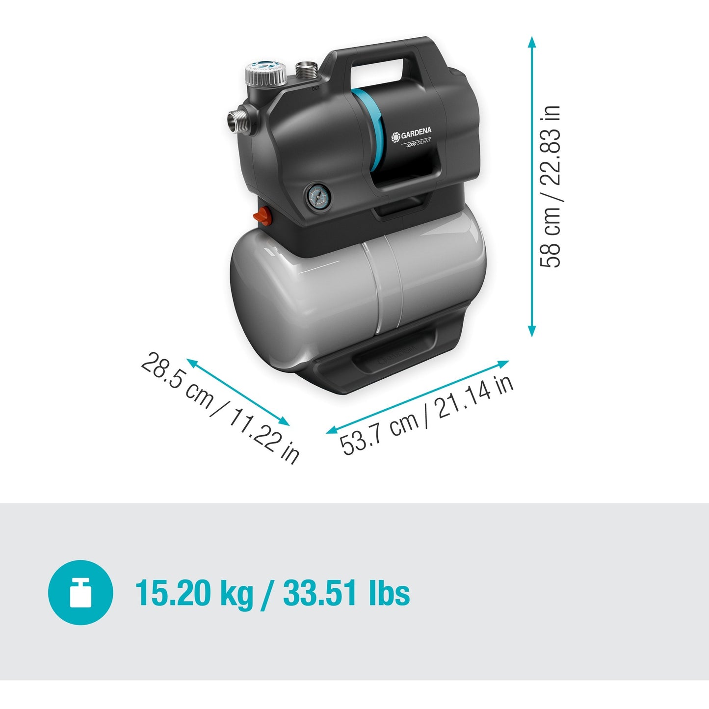 Gardera Hydrofoor Pomp 3900 Silent