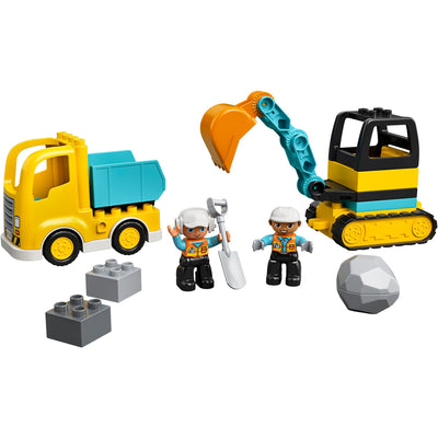 Lego duplo - truck graafmachine met rupsbanden constructiespeelgoed (10931)