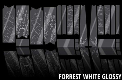 Unleazhed Unscratch - Pellicola protettiva per telaio Gravel Bike BPG01 Forest White