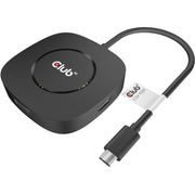 Club 3d usb-c 3.2 hub met displayport 1.4 (zwart) - afbeelding 2