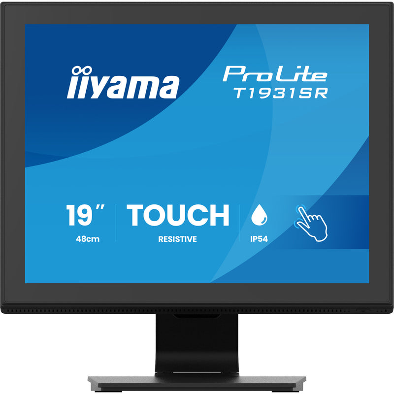 Monitor touchscreen Iiyama prolite t1931sr-b2s 19 (nero, vga, hdmi, displayport, audio, touchscreen)