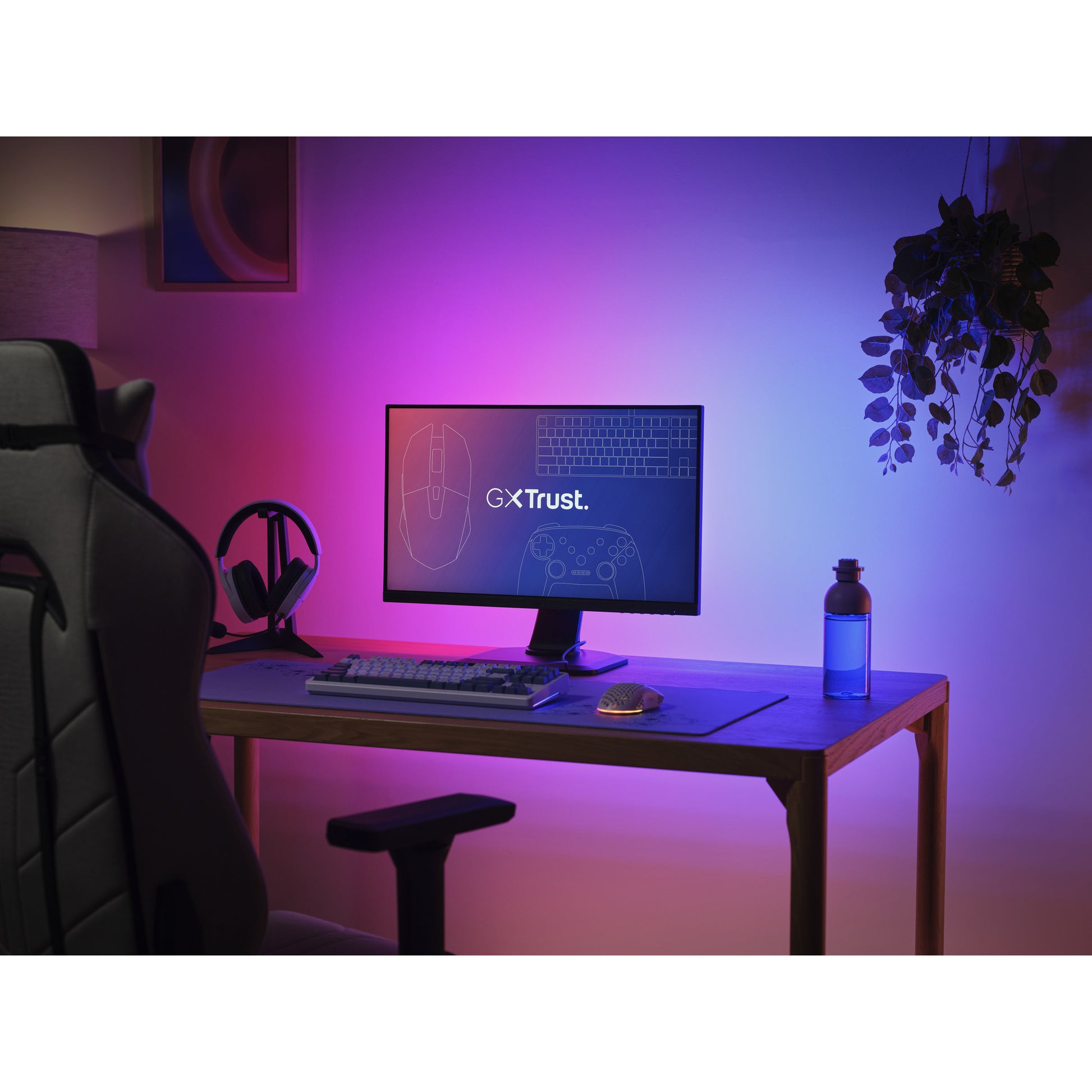 Trust GXT 907 VYBZ RGB Retroiluminación para monitores (Negro)