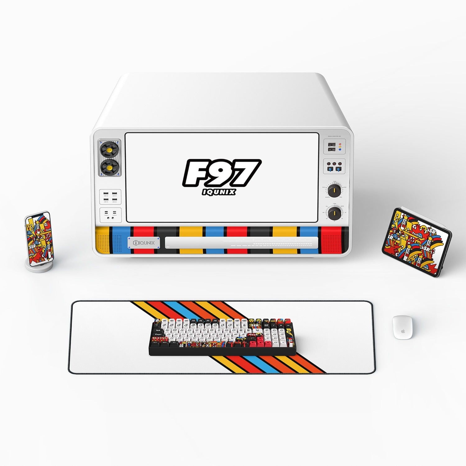 Tastiera meccanica wireless diario di graffiti IQUnix F97