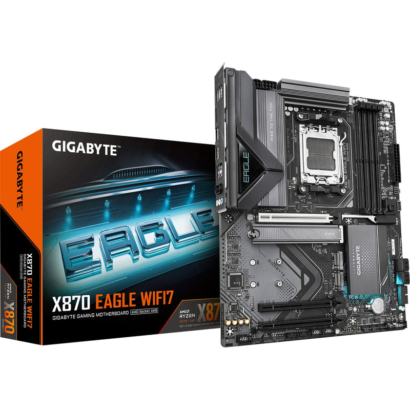 Gigabyte x870 Eagle WiFi7, ATX, AMD AM5, 4x Dimm DDR5, Dual USB4 Type-C, 2,5 GBE, Wi-Fi7