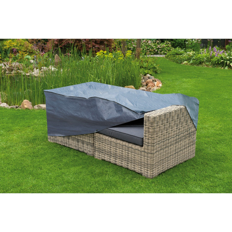 Cubierta de muebles de jardín de la naturaleza para el sofá salón de 2 plazas