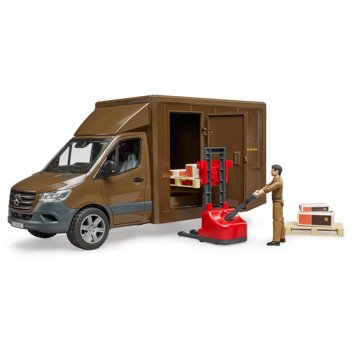 Bruder MB Sprinter Ups con driver e accessori
