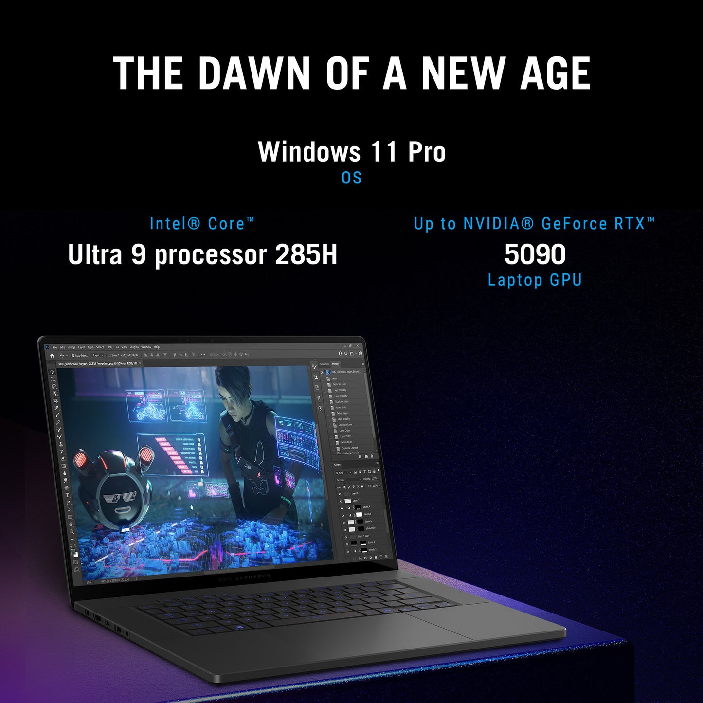 Laptop da gioco Asus rog zephyrus g16 gu605cp-qr103w 16 (grigio | core ultra 9 285h | rtx 5070 | 32 GB | 2 TB SSD)