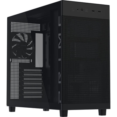 Asus Prime Ap303 - Carcasa Midi Tower con panel de vidrio templado (Negro | 2x USB-A | 1x USB-C | Vidrio templado)