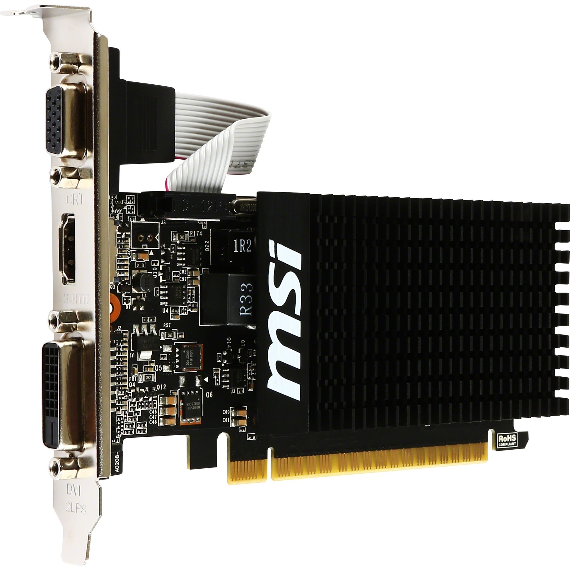 Scheda grafica MSI GT 710 2GD3H LP (VGA, DVI, HDMI, basso profilo)