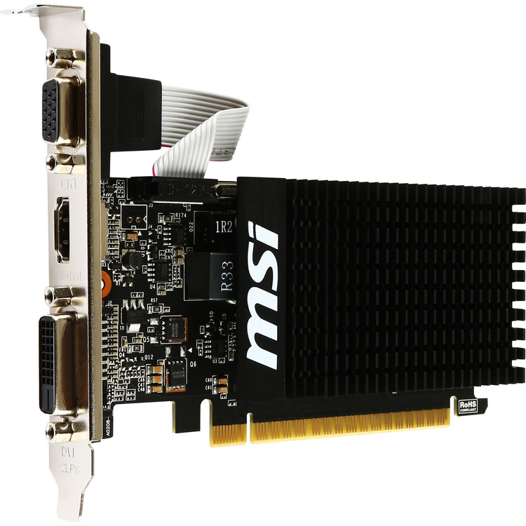 Scheda grafica MSI GT 710 2GD3H LP (VGA, DVI, HDMI, basso profilo)
