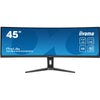 Iiyama prolite xcb4594dqsn-b1 44.5 curved ultrawide monitor (zwart, 2x hdmi, displayport, 3x usb-a, usb-b, usb-c, rj-45, 165 hz)