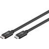 Goobay sync charge super speed usb-c kabel (zwart, 2 meter)