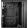 Aerocool streak midi tower behuizing (zwart | 3x usb-a | rgb | window)