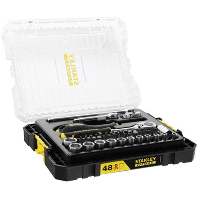 Stanley fatmax tstak dopsleutelset 1 4 fmmt98101-0 (zwart geel, 48 delig)
