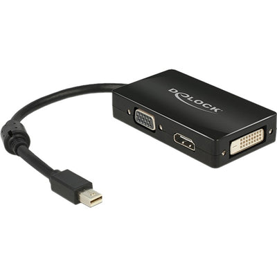 Delock Mini DisplayPort a VGA HDMI DVI Adaptador