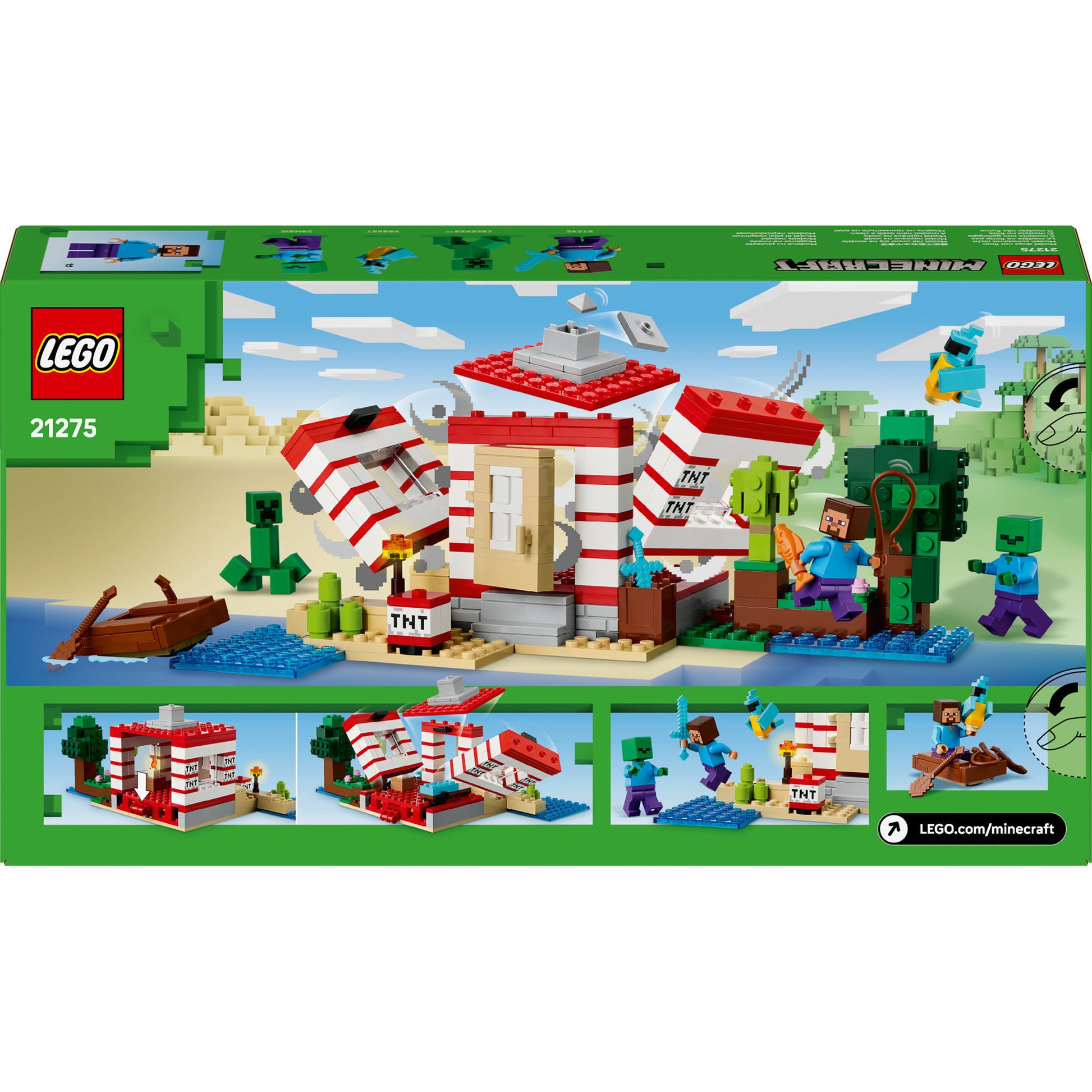 LEGO 21275 Minecraft Het Tnt Jungle House