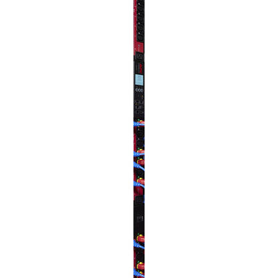 Apc ap8681redx667 - pdu con contatore commutato tramite presa (nero rosso, 0h, 400v, (21x) c13 (3x) c19, spina trifase iec 309 16a)