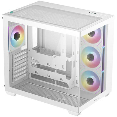 Deepcool CG530 4f midi tower housing (white | 2x USB-A | 1x USB-C | RGB | tempered glass)
