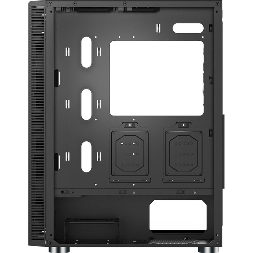 Custodia midi tower in vetro Montech x3 (nero | 3x USB-A | RGB | vetro temperato)