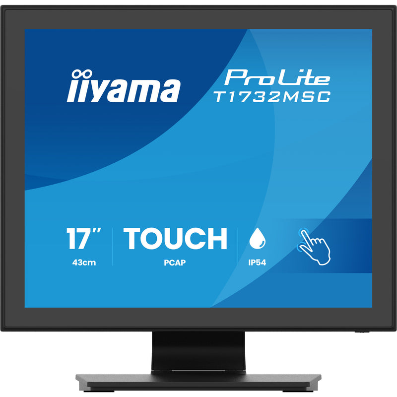 Monitor touchscreen Iiyama prolite t1732msc-b2s 17 (nero, VGA, HDMI, porta display, audio, touchscreen)