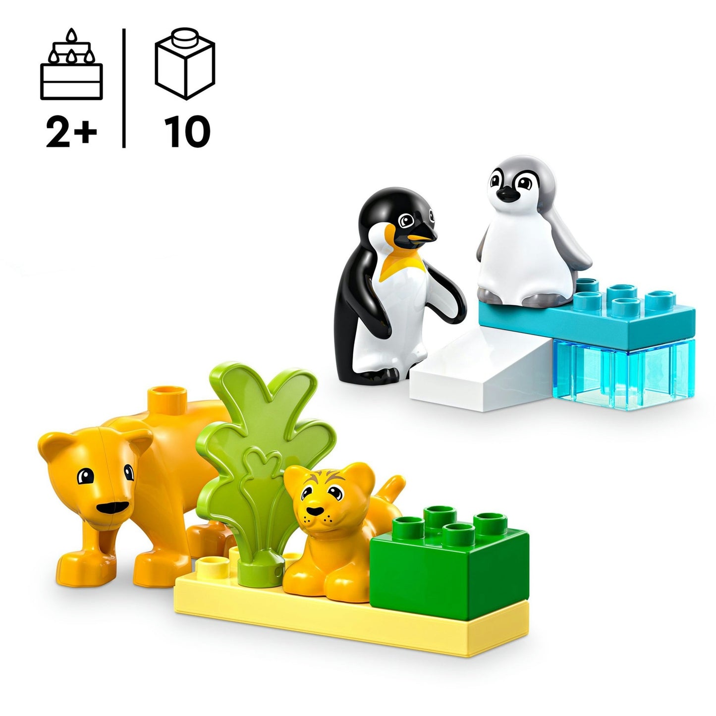 LEGO LEGO DUPLO CITTÀ 10442 Famiglie di animali selvatici: Penguins e Leeuwen