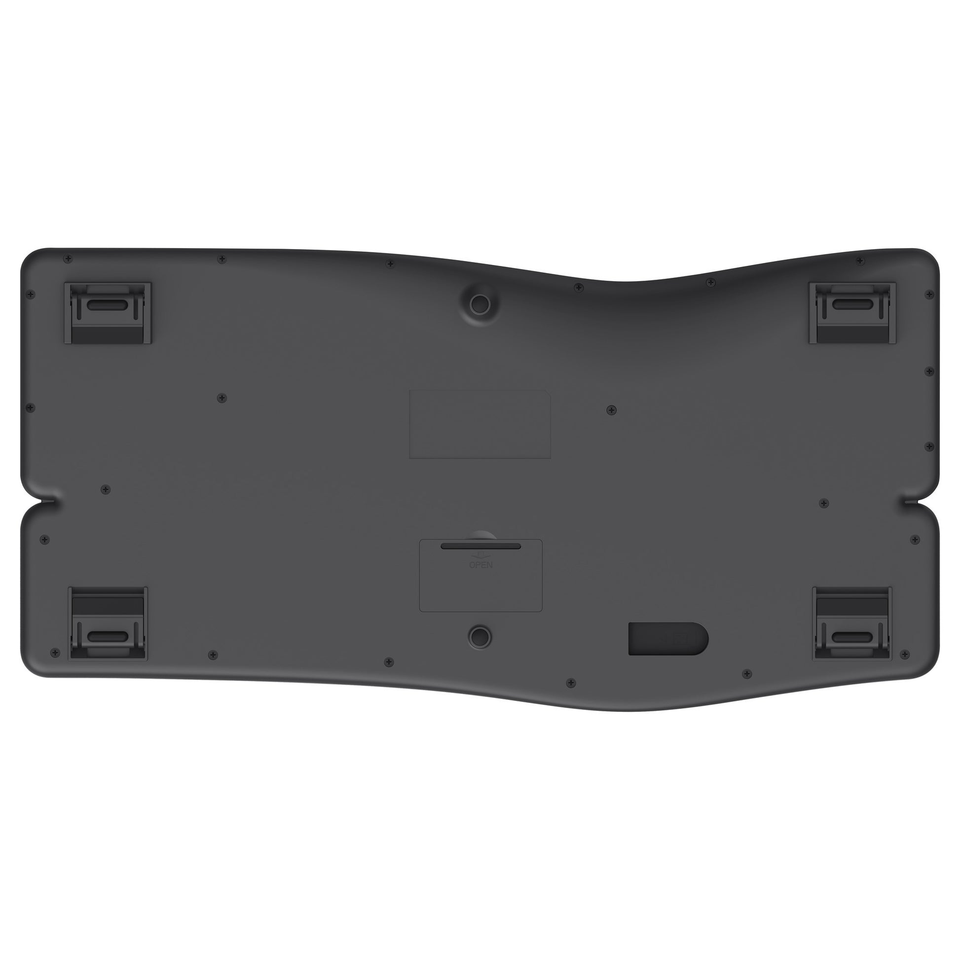 Trust Keyra wireless ergonomic keyboard (black, US layout, Bluetooth 2.4G USB)