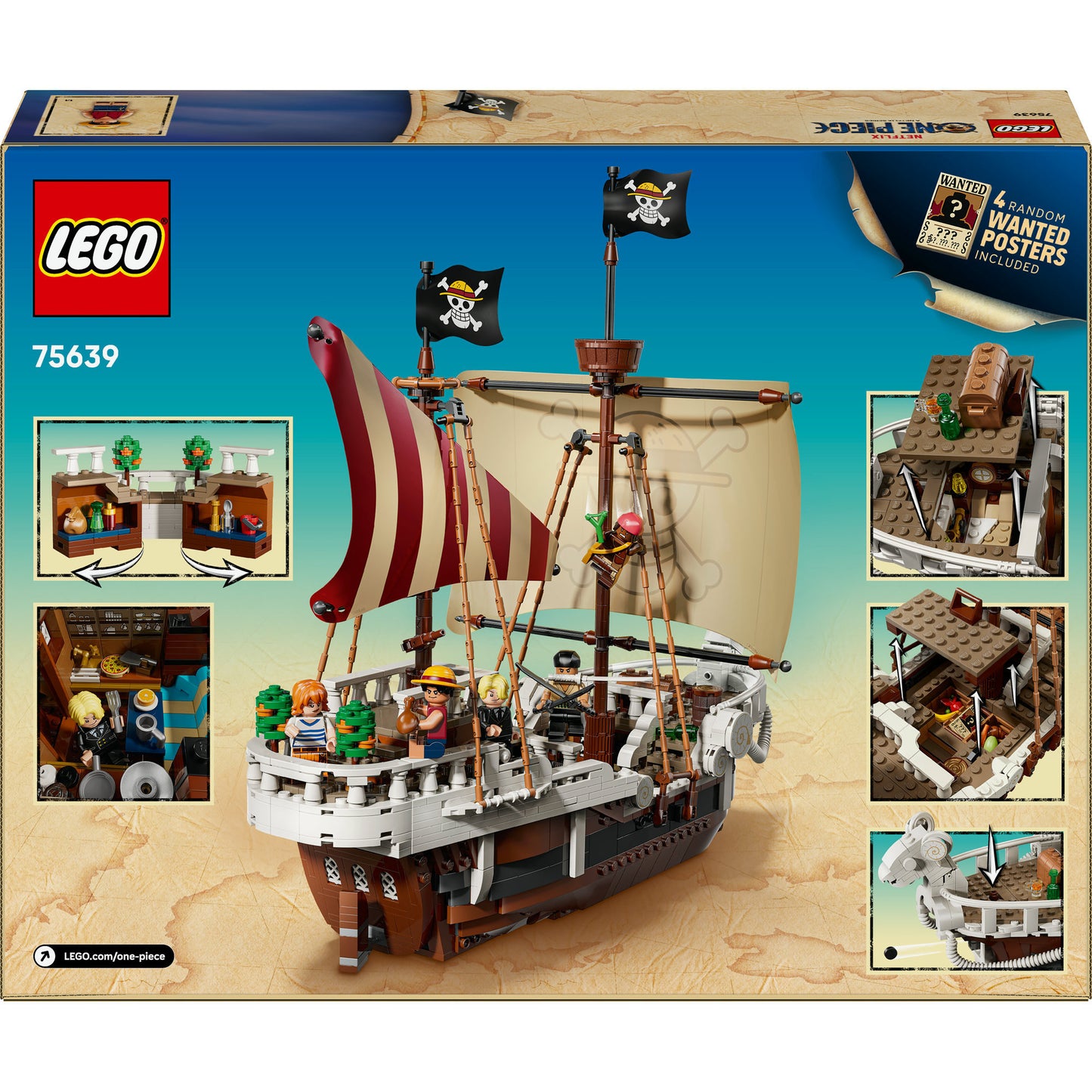 Lego One Piece 75639 la nave pirata che va allegra