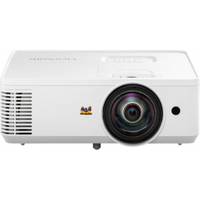 Viewsonic ps502w wxga short throw dlp-projector (wit, 4000 ansi lumen, voor zakelijk gebruik en onderwijs)