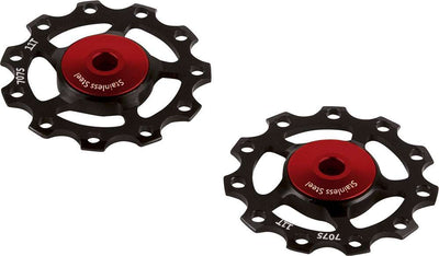 CEMA Derailleurwieltjes PVC 9 10 11V RVS zwart