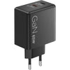 Lenovo dual USB-C (65W) gan (negro, 2x USB-C, suministro de energía)
