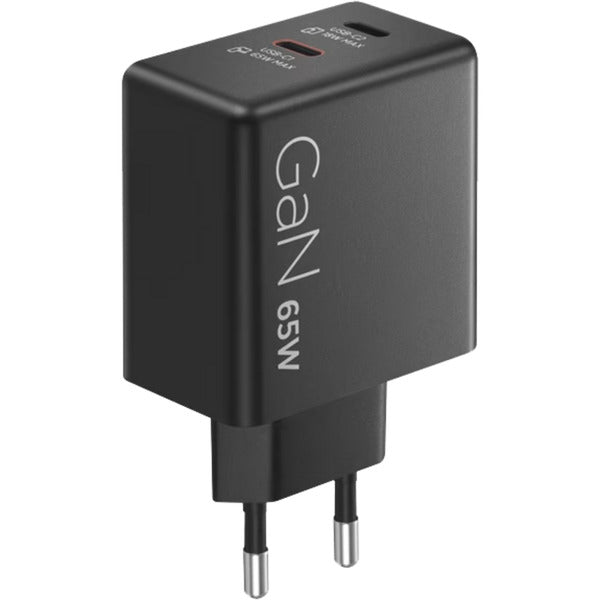 Lenovo dual USB-C (65W) gan (negro, 2x USB-C, suministro de energía)