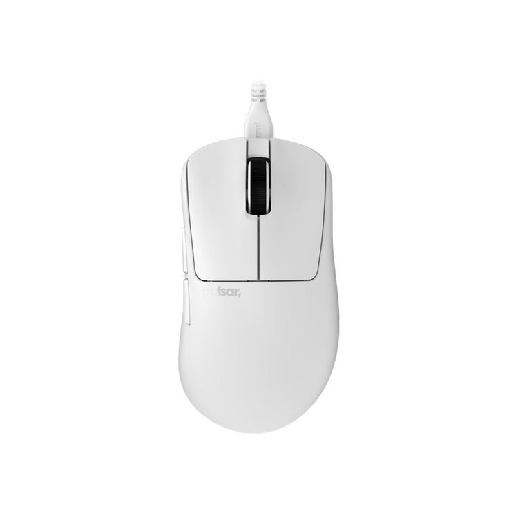 Ratón para juegos con cable mediano Pulsar xlite (blanco, 26000 ppp)