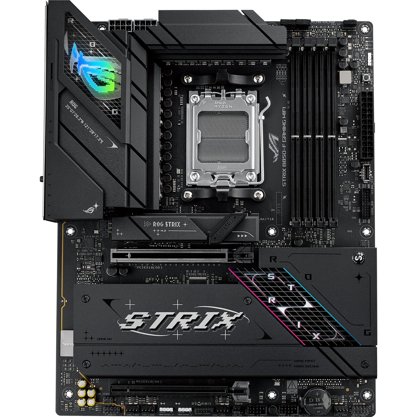 Scheda madre Asus ROG Strix B850-F Gaming WiFi Socket AM5 (2,5 GB-LAN, Wi-Fi 7, BT, audio, ATX)
