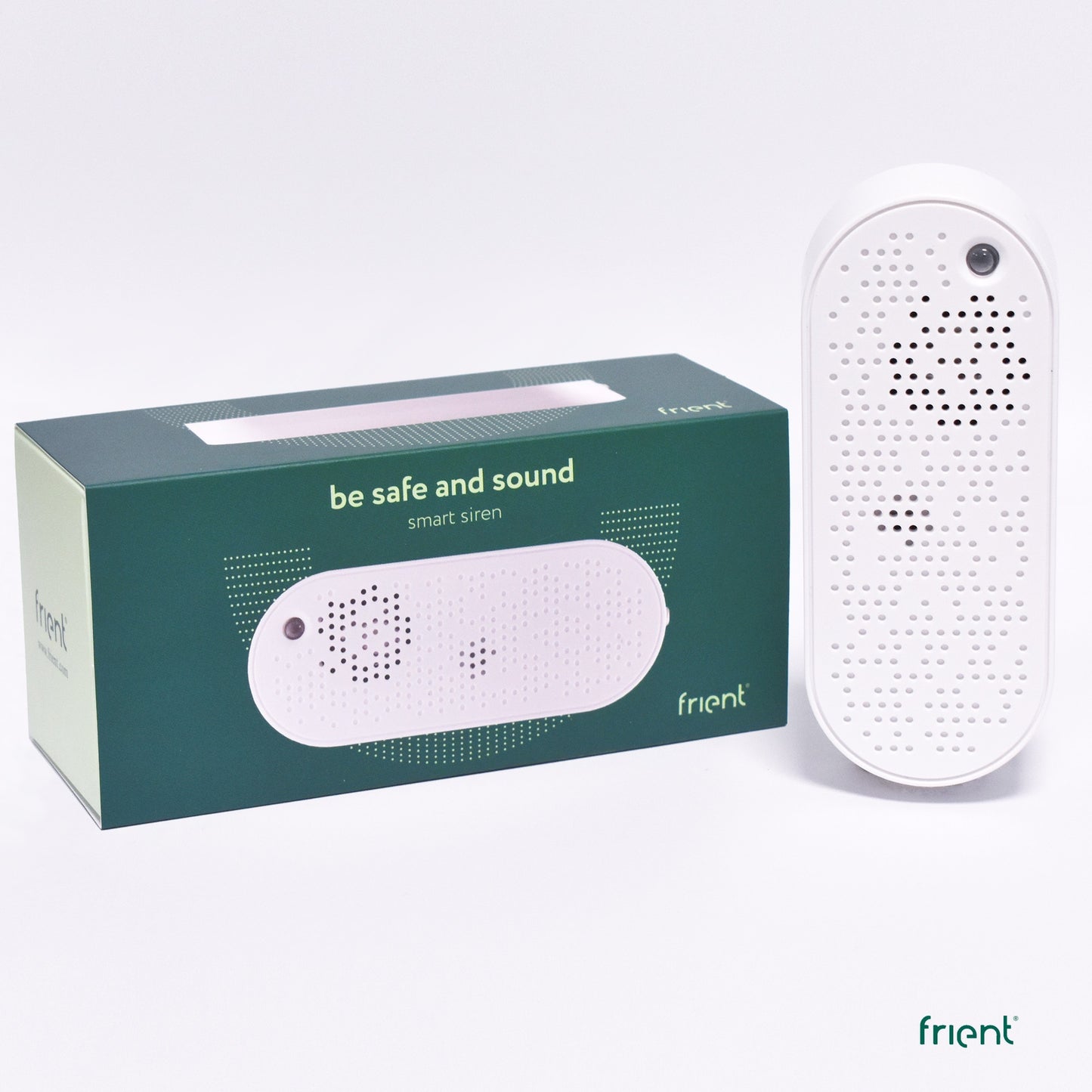 Sirena inteligente Frient, sirena europea (blanca, zigbee 3,0)