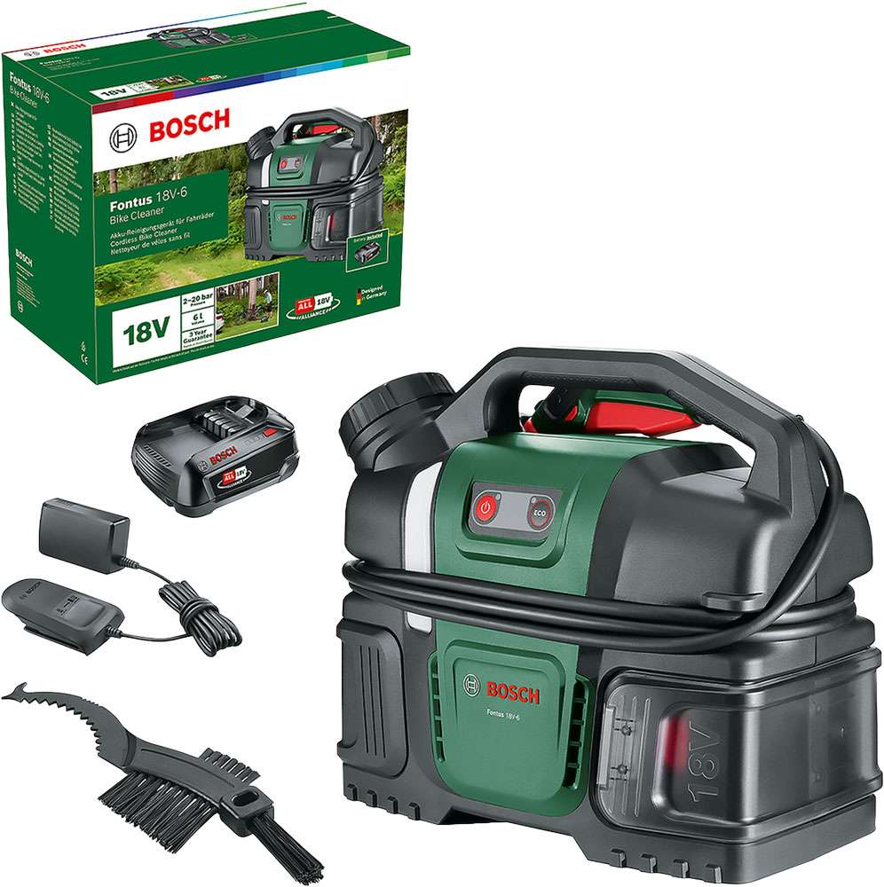 Grs bosch fontus drukreiniger bike kit 18v m accu
