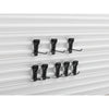 Stanley track wall - hakenassortiment small, 8 stuks houder (zwart)