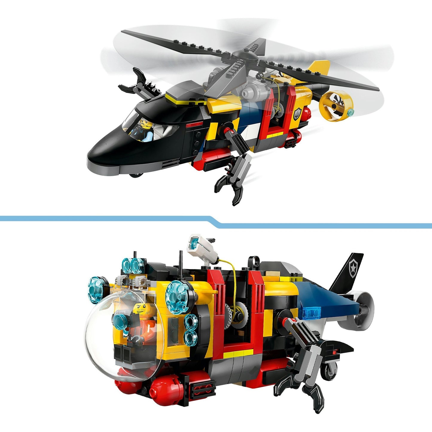 LEGO LEGO CITY 60462 helicóptero, camión de bomberos y remezcla de submire
