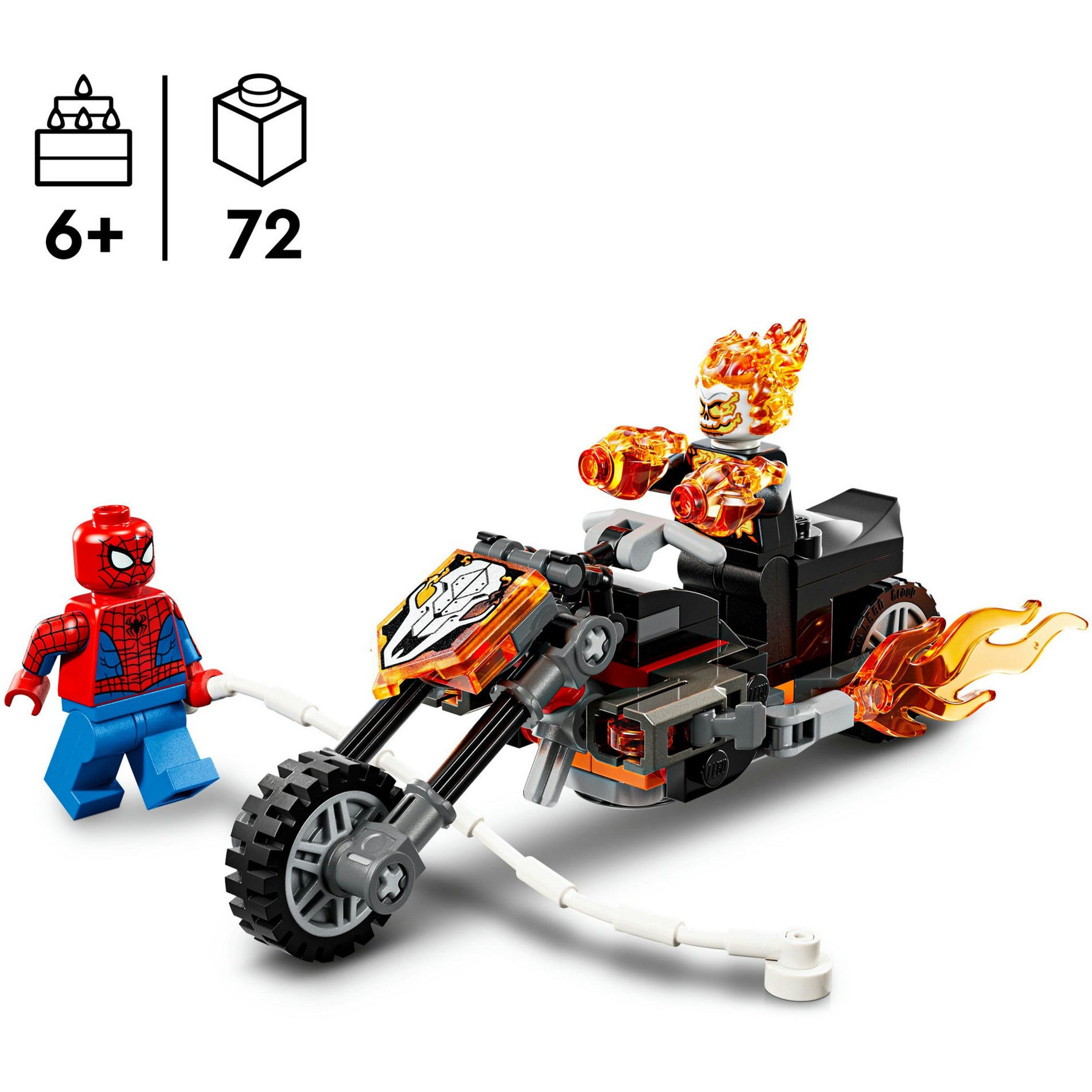 Lego super héroes 76335 marvel spider-man vs. moto jinete fantasma